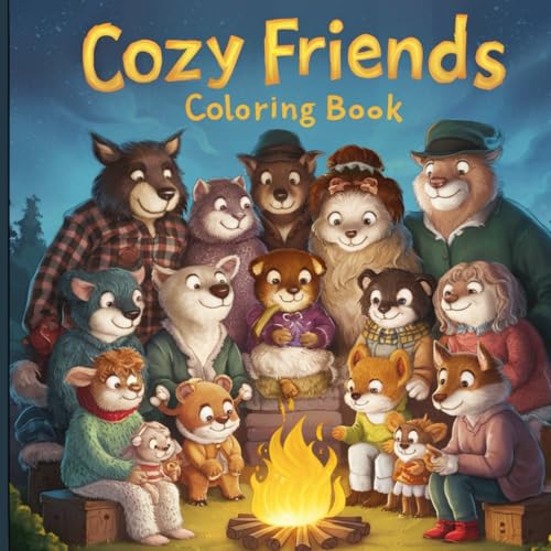 Cozy Friends: This book includes various animal pictures, tree scenes, bear scenes, and many beautiful patterns. Cozy Friends: This book includes various animal pictures, tree scenes, bear scenes, and many beautiful patterns. von Independently published