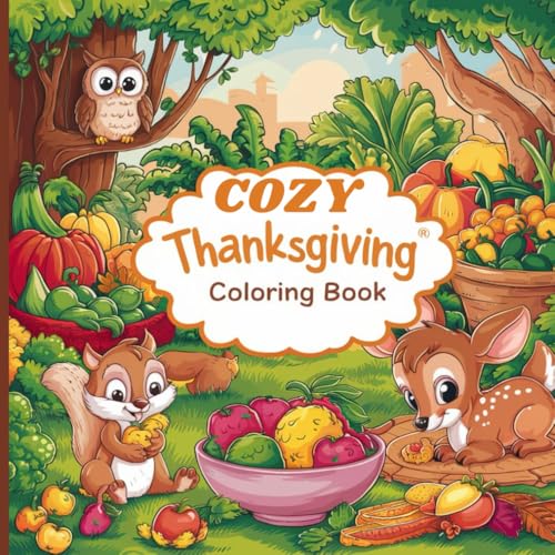 Cozy Thanksgiving Coloring Book: Bringing festive scenes and seasonal joy to the Thanksgiving holiday, this coloring book will keep you entertained ... beautiful vegetables, fruits, and animals. Cozy Thanksgiving Coloring Book: Bringing festive scenes and seasonal joy to the Thanksgiving holiday, this coloring book will keep you entertained ... beautiful vegetables, fruits, and animals. von Independently published