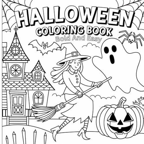 Halloween Coloring Book Bold and Easy: Bold and Easy Designs Featuring Cute & Creepy Illustrations for Kids Adults and Teens Halloween Coloring Book Bold and Easy: Bold and Easy Designs Featuring Cute & Creepy Illustrations for Kids Adults and Teens von Independently published