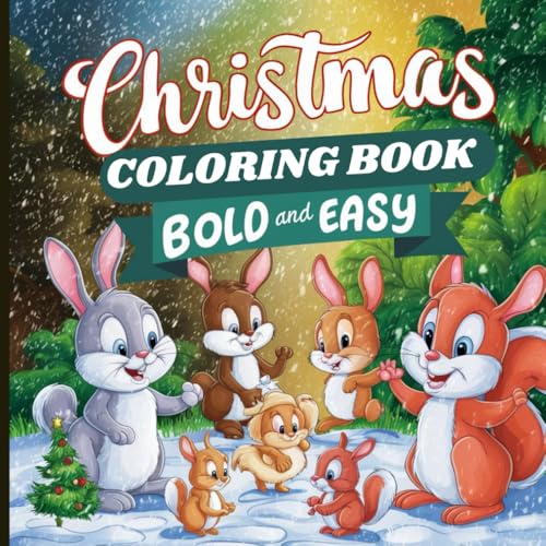 christmas coloring book bold and easy: "Festive and Fun Crafts for Easy Holiday Coloring" This book with various animal poses features many cute animals wearing Christmas hats in various poses. christmas coloring book bold and easy: "Festive and Fun Crafts for Easy Holiday Coloring" This book with various animal poses features many cute animals wearing Christmas hats in various poses. von Independently published
