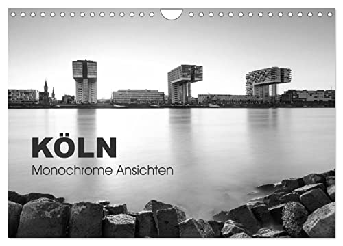 Köln - monochrome Ansichten (Wandkalender 2025 DIN A4 quer), CALVENDO Monatskalender von CALVENDO
