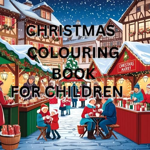 Christmas colouring book for children: Christmas theme style big bold pictures to colour in von Independently published