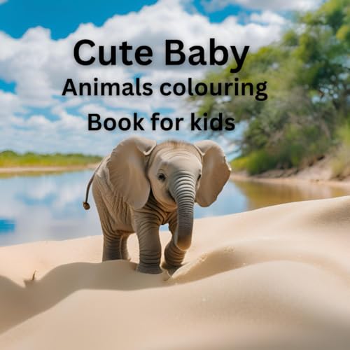 Cute Baby animals colouring book for kids von Independently published