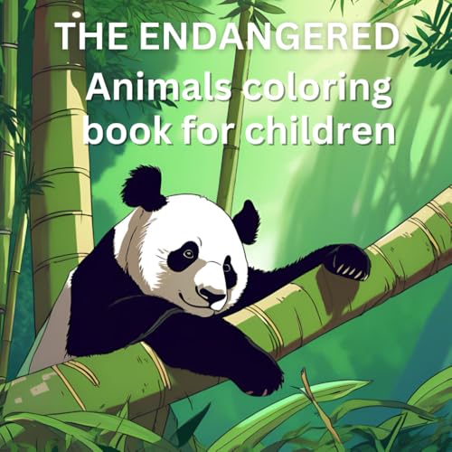 The endangered animals colouring in book for children von Independently published