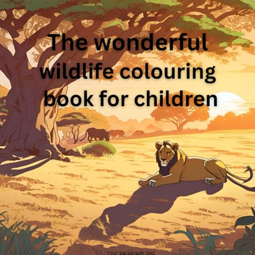 The wonderful wildlife colouring book for children von Independently published