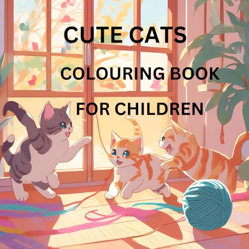 cute cats coloring book for children von Independently published