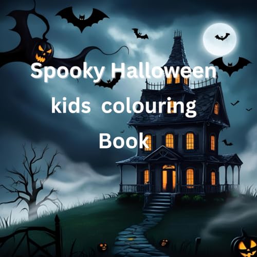 spooky Halloween kids colouring in book von Independently published