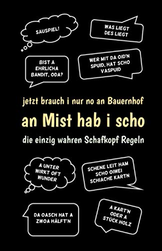 Schafkopf Buch - Meine Schafkopf-Runden - Schafkopf Sprüche bayrisch: jetzt brauch i nur no an Bauernhof - Schafkopf Block / Punkteliste / Spielblock DIN A5 schwarz Schafkopf Buch - Meine Schafkopf-Runden - Schafkopf Sprüche bayrisch: jetzt brauch i nur no an Bauernhof - Schafkopf Block / Punkteliste / Spielblock DIN A5 schwarz