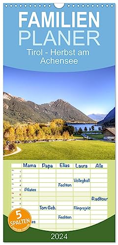 Familienplaner 2024 - Tirol - Herbst am Achensee mit 5 Spalten (Wandkalender, 21 cm x 45 cm) CALVENDO