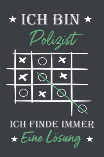 Ich bin Polizist Ich finde immer eine Lösung: liniertes notizbuch Geschenk für Polizist | 6x9 Zoll DIN A5 | 120 Seiten liniertes | Persönlich ... | Geburtstagsgeschenk | Planer | Tagebuch