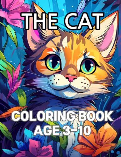 50 cat coloring book