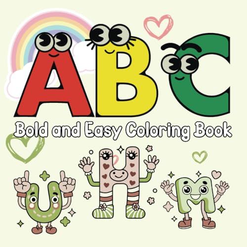 ABC Coloring Book For Toddlers And Preschool Kids: Bold and Easy Interactive Designs for Learning Alphabet (Bold & Easy Coloring) von Independently published