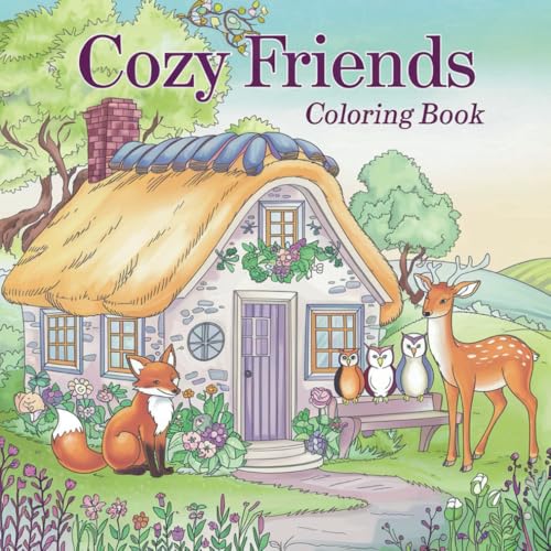 Cozy Friends: Super Cute Coloring Book for Adults and Teens Featuring Adorable Animal Characters (Cozy Friends Coloring) von Independently published
