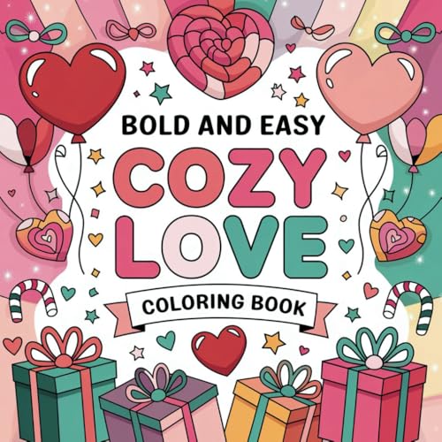 Cozy Love Coloring Book: Bold and Easy Valentine's Day-Inspired Designs for Adults & Teens (Bold & Easy Coloring) von Independently published