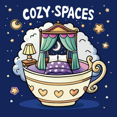 Cozy Spaces Coloring Book: Bold and Easy Inspired Room Designs for Adults and Teens (Bold & Easy Coloring) von Independently published