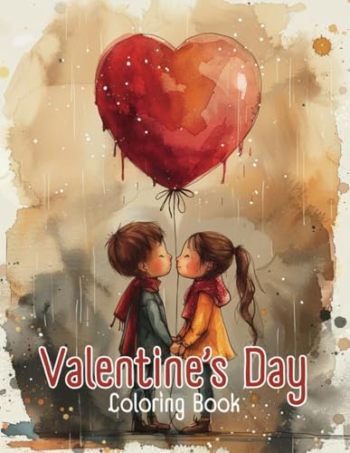 Valentine's Day Coloring Book: Bold and Easy Charming Coloring Pages for Adults and Kids (Bold & Easy Coloring) von Independently published