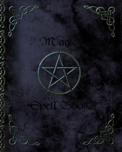 Magic Spell Book: of Shadows / Grimoire ( Gifts ) [ 90 Blank Attractive Spells Records & more * Paperback Notebook / Journal * Large * Pentacle ] (Magick Gifts)