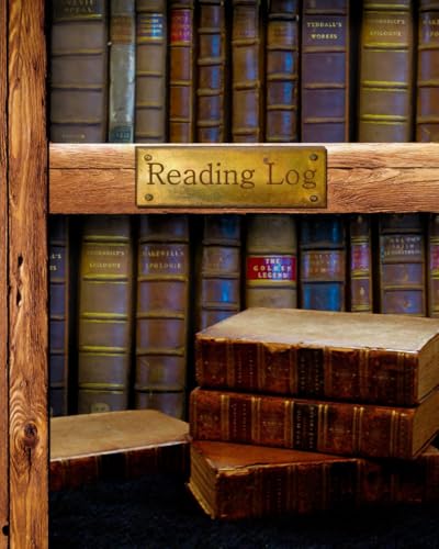 Reading Log: Gifts for Book Lovers / Reading Journal [ Softback * Large (8" x 10") * Antique Books * 100 Spacious Record Pages & More... ] (Reading Logs & Journals)