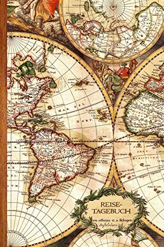 Reisetagebuch: Geschenke / Reisenotizen / Notizbuch [ Antiken Karte * 15,2 x 22,9 cm * Taschenbuch ] (Weltreisen / Schreibwaren)