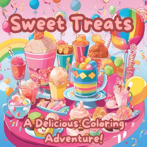 Sweet Treats: A Delicious Coloring Adventure!: coloring book von Independently published