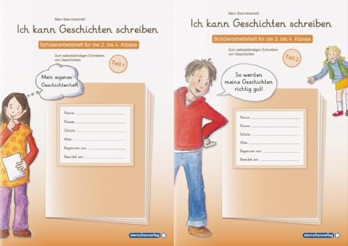 Ich kann Geschichten schreiben Teil 1 und 2 im Set - 2 Schülerarbeitshefte für die 2. bis 4. Klasse: Meine Sternchenhefte zum selbstständigen Schreiben von Geschichten und deren Vor- und Nacharbeitung Ich kann Geschichten schreiben Teil 1 und 2 im Set - 2 Schülerarbeitshefte für die 2. bis 4. Klasse: Meine Sternchenhefte zum selbstständigen Schreiben von Geschichten und deren Vor- und Nacharbeitung