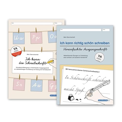 Ich kann die Schreibschrift VA und Übungsheft - Ich kann richtig schön schreiben - Ausgabe Vereinfachte Ausgangsschrift - 2 Hefte: Schreiblehrgang VA ... einer schönen und sauberen Handschrift Ich kann die Schreibschrift VA und Übungsheft - Ich kann richtig schön schreiben - Ausgabe Vereinfachte Ausgangsschrift - 2 Hefte: Schreiblehrgang VA ... einer schönen und sauberen Handschrift
