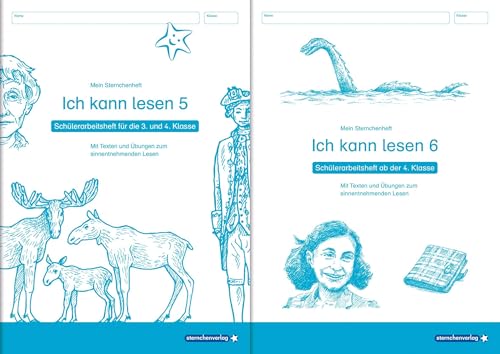 Ich kann lesen 5 und 6 - im Set - 2 Schülerarbeitshefte 3. und 4. Klasse: Meine Sternchenhefte mit Texten und Übungen zum sinnentnehmenden Lesen Ich kann lesen 5 und 6 - im Set - 2 Schülerarbeitshefte 3. und 4. Klasse: Meine Sternchenhefte mit Texten und Übungen zum sinnentnehmenden Lesen