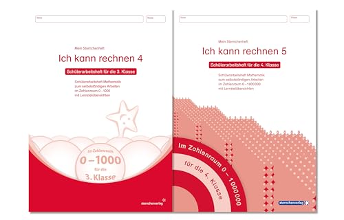 Ich kann rechnen 4 und 5 - 2 Schülerarbeitshefte für die 3. und 4. Klasse: Meine Sternchenhefte Mathematik für das selbstständige Arbeiten im ... bis 1 000 000 mit Lernzielübersichten im Set Ich kann rechnen 4 und 5 - 2 Schülerarbeitshefte für die 3. und 4. Klasse: Meine Sternchenhefte Mathematik für das selbstständige Arbeiten im ... bis 1 000 000 mit Lernzielübersichten im Set von Sternchenverlag GmbH