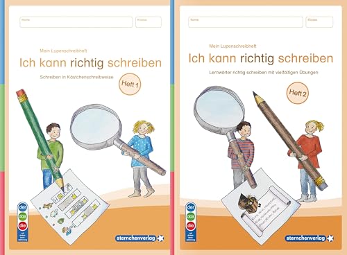 Mein Lupenschreibheft 1 und 2 - Ich kann richtig schreiben - Ausgabe mit Artikelkennzeichnung (DaZ): - Schreiben in Kästchenschreibweise und Lernwörter richtig schreiben mit vielfältigen Übungen Mein Lupenschreibheft 1 und 2 - Ich kann richtig schreiben - Ausgabe mit Artikelkennzeichnung (DaZ): - Schreiben in Kästchenschreibweise und Lernwörter richtig schreiben mit vielfältigen Übungen von Sternchenverlag GmbH