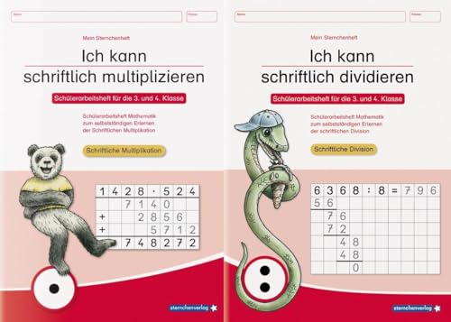 Ich kann schriftlich multiplizieren und dividieren - 2 Arbeitshefte im Set: Schülerarbeitsheft für die 3. und 4. Klasse - Aufgabensammlung zur ... Division mit ansteigendem Schwierigkeitsgrad Ich kann schriftlich multiplizieren und dividieren - 2 Arbeitshefte im Set: Schülerarbeitsheft für die 3. und 4. Klasse - Aufgabensammlung zur ... Division mit ansteigendem Schwierigkeitsgrad