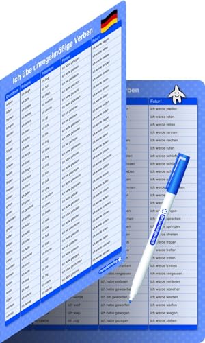 Ich übe unregelmäßige Verben - Zeitformen - 1 Doppelfeld mit Stift: Im großen Format zum Aufklappen, trocken abwischbar ohne zu schmieren und ohne Farbrückstände Ich übe unregelmäßige Verben - Zeitformen - 1 Doppelfeld mit Stift: Im großen Format zum Aufklappen, trocken abwischbar ohne zu schmieren und ohne Farbrückstände