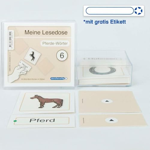 Meine Lesedose 6 - Pferde-Wörter: 24 Bild-Wort-Karten in Silben. Meine Lesedose 6 - Pferde-Wörter: 24 Bild-Wort-Karten in Silben. von sternchenverlag