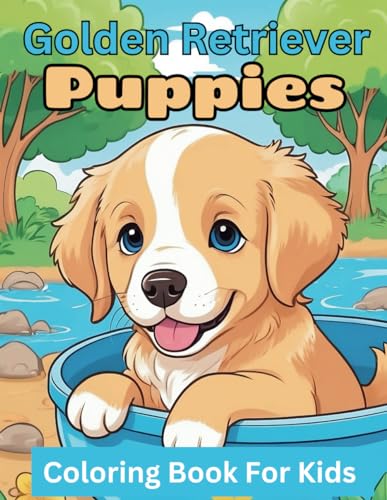 Golden Retriever Puppies Coloring Book For Kids von Independently published