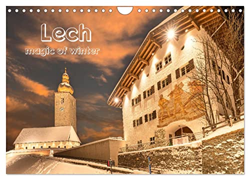 Lech magic of winter (Wandkalender 2024 DIN A4 quer), CALVENDO Monatskalender von CALVENDO