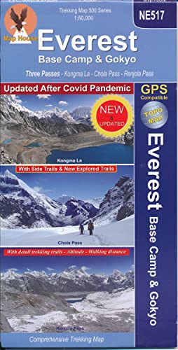 NE 517 Everest Base Camp & Gokyo- three Passes 1:50,000
