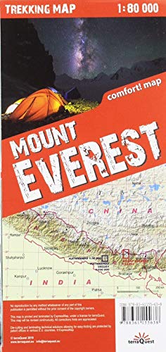 terraQuest Trekking Map Mount Everest von EXPRESSMAP