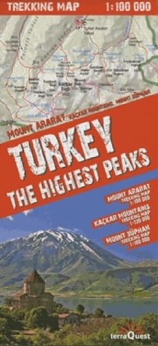 Trekking Map Turkey, The Highest Peaks: Laminated von EXPRESSMAP
