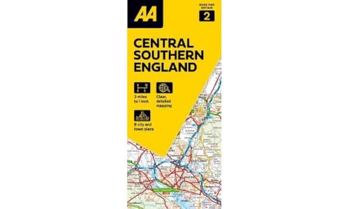 02 Central Southern England: 1:200000 (AA Road Map Britain series, Band 2) von Automobil Association