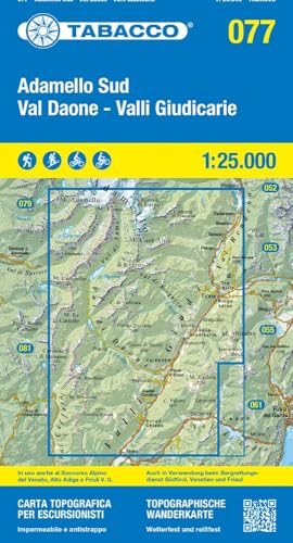 77 Adamello Sud: Val Daone - Valli Giudicarie Wanderkarte 1:25000 77 Adamello Sud: Val Daone - Valli Giudicarie Wanderkarte 1:25000 von Tabacco editrice
