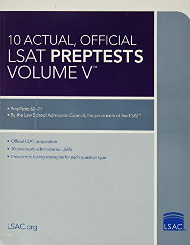10 Actual, Official LSAT Preptests (5): (Preptests 62-71) (Lsat Series, Band 5)