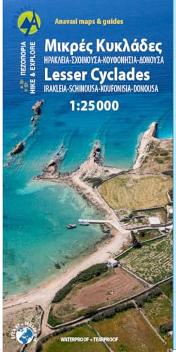 10.36 Lesser: Donoussa - Iraklia - Koufonisi - Schinousa 1:25000 von Anavasi Editions