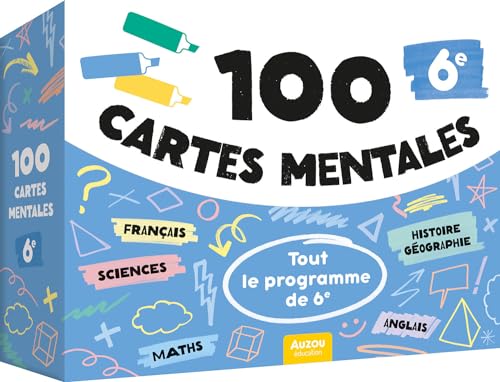 100 CARTES MENTALES - TOUT LE PROGRAMME DE 6E von AUZOU