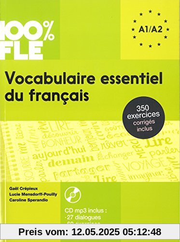 100% FLE Vocabulaire essentiel du français A1-A2 + CD