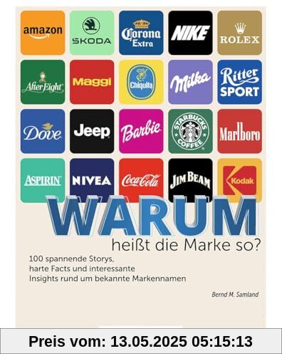 100 Markennamen - Warum heißt die Marke so?: 100 spannende Storys, harte Facts und interessante Insights rund um bekannte Markennamen 100 Markennamen - Warum heißt die Marke so?: 100 spannende Storys, harte Facts und interessante Insights rund um bekannte Markennamen