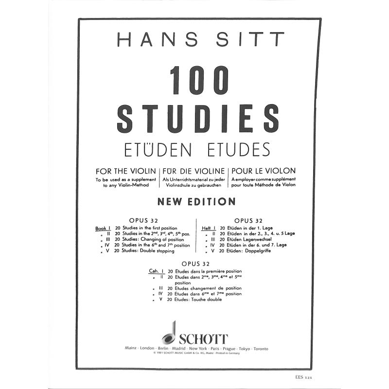 100 Studies op 32/1 | 20 Etüden in Lage 1