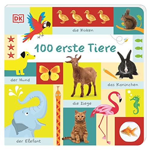 100 erste Tiere: Großformatiges Pappbilderbuch zur spielerischen Sprachförderung für Kinder ab 1 Jahr