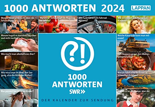 1000 Antworten – Tageskalender 2024: Tischkalender zum Aufstellen | Hätten Sie's gewusst? Jeden Tag ein bisschen schlauer! von Lappan Verlag