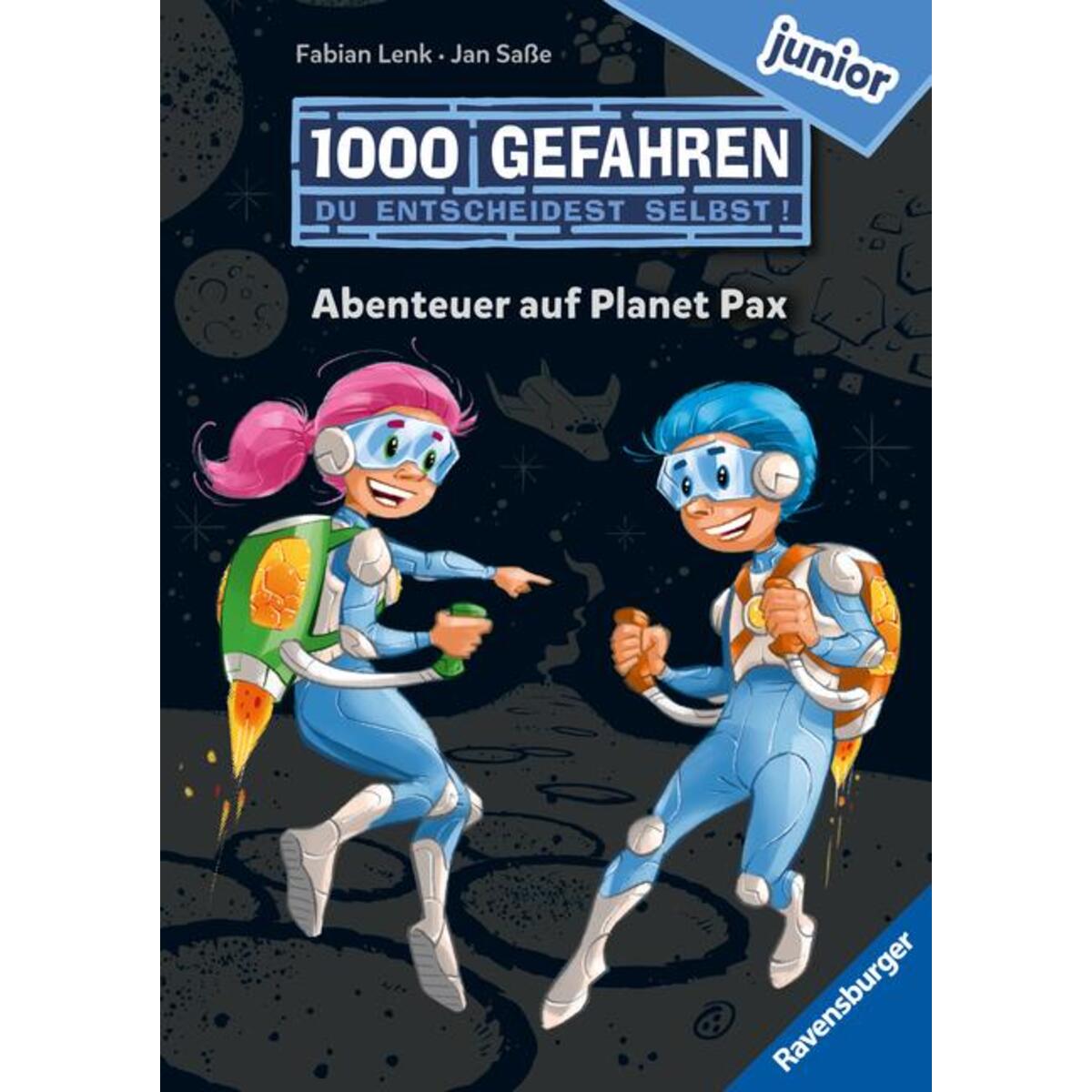 1000 Gefahren junior - Abenteuer auf Planet Pax (Erstlesebuch mit "Entscheide se... 1000 Gefahren junior - Abenteuer auf Planet Pax (Erstlesebuch mit "Entscheide se... von Ravensburger Verlag