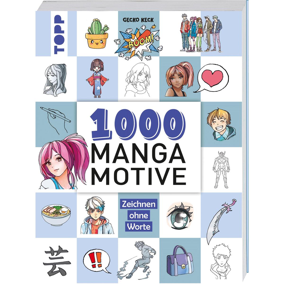 1000 Manga Motive zeichnen von Frech Verlag GmbH