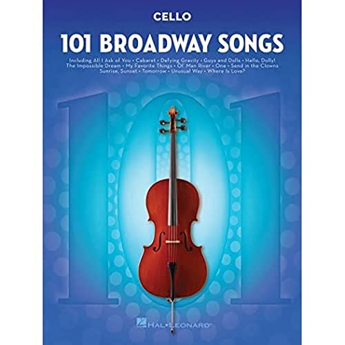 Cello (101 Broadway Songs): Noten, Sammelband für Cello